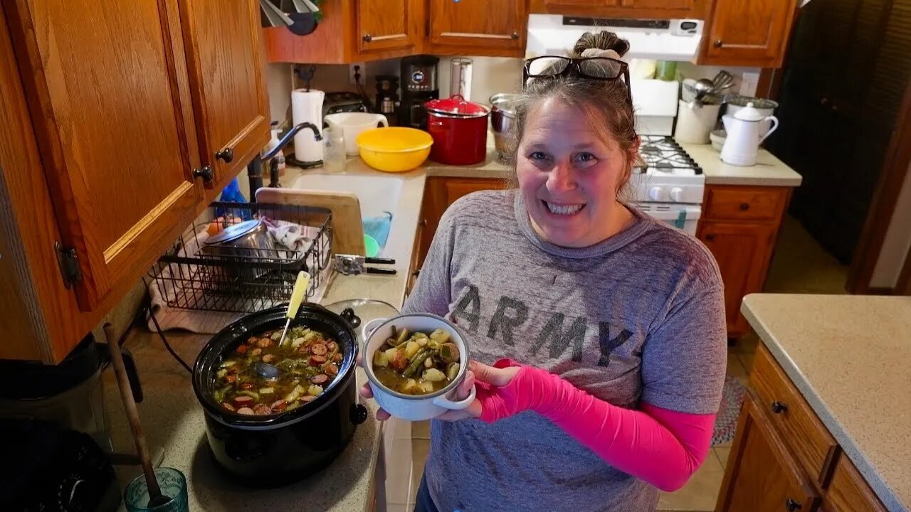 Cook with me| Bean and Sausage Soup | Ham Salad