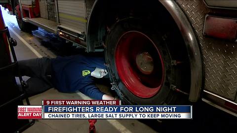 Firefighters make special preparations for snow runs