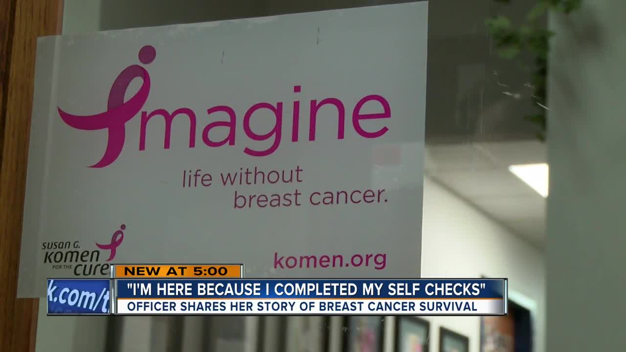 Police officer shares her story of breast cancer survival