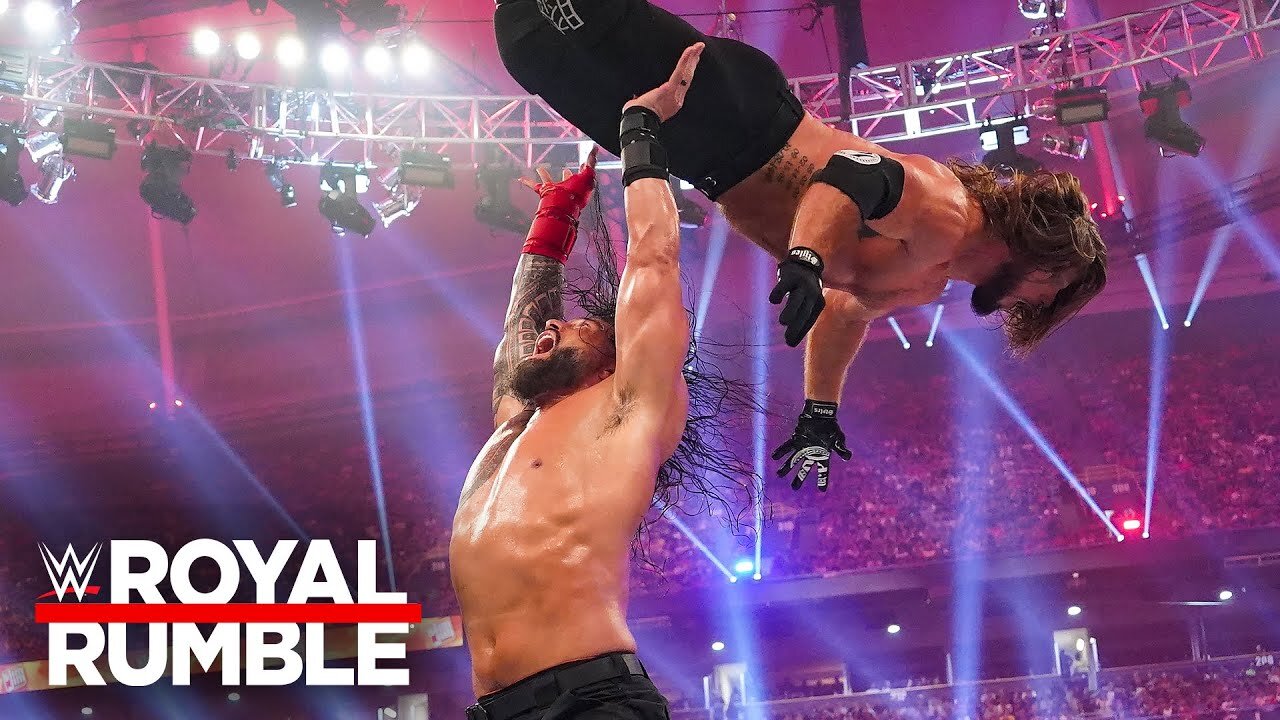 Roman Reigns vs. Randy Orton vs. AJ Styles vs. LA Knight_ Royal Rumble 2024 highlights