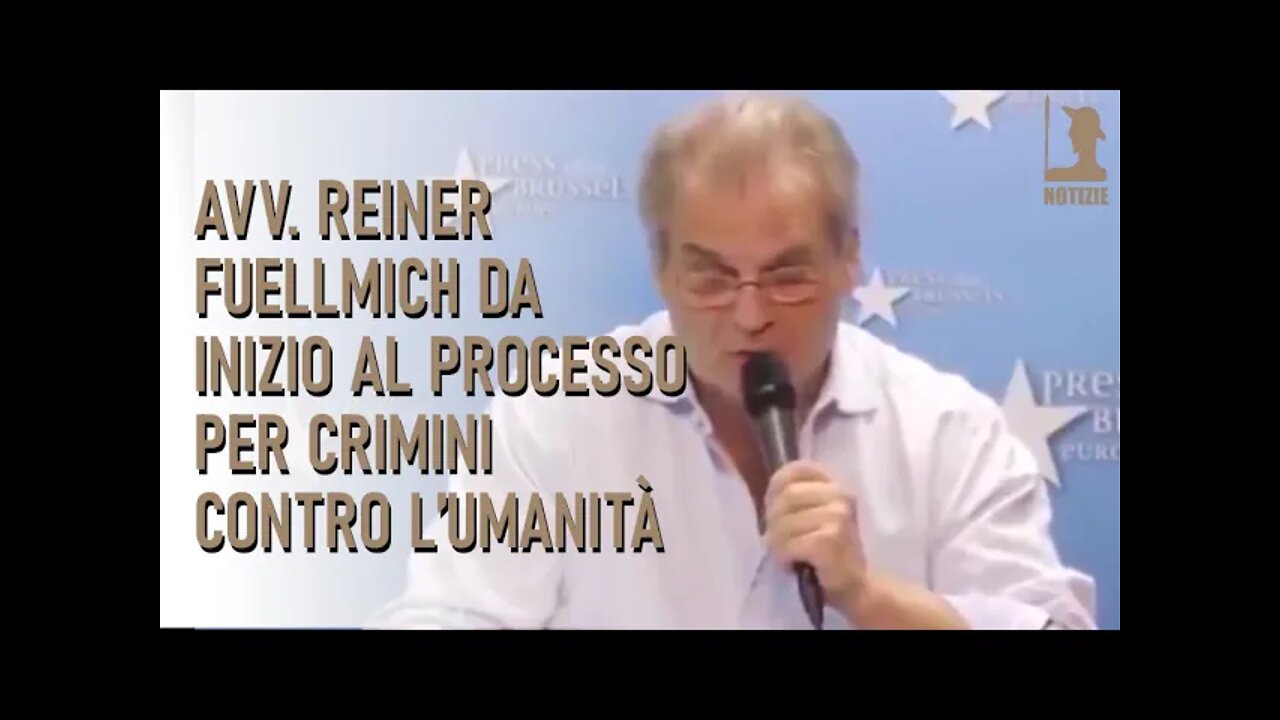 Avv. Reiner Fuellmich da inizio al processo per crimini contro l'umanità