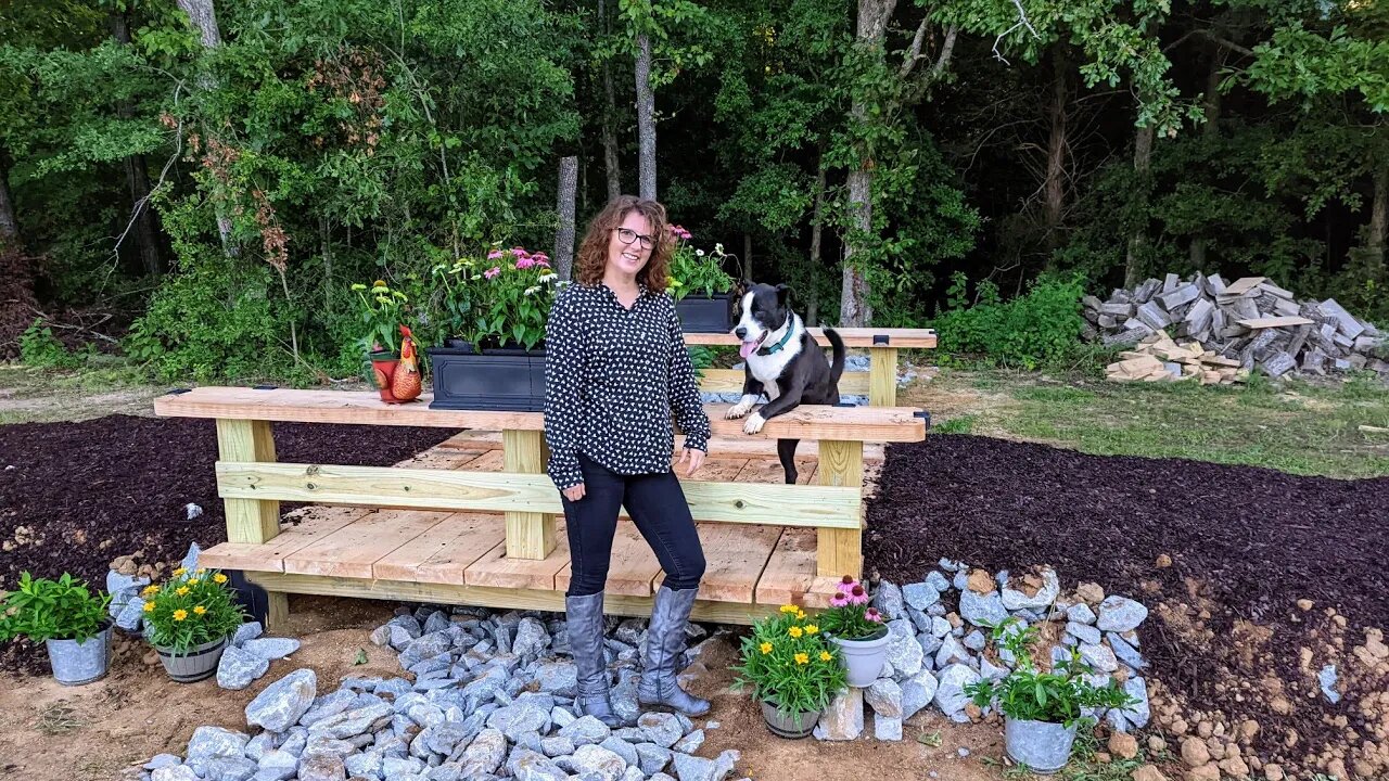 Walking Bridge Holds Tractor! No Concrete Needed Landscaping Hacks