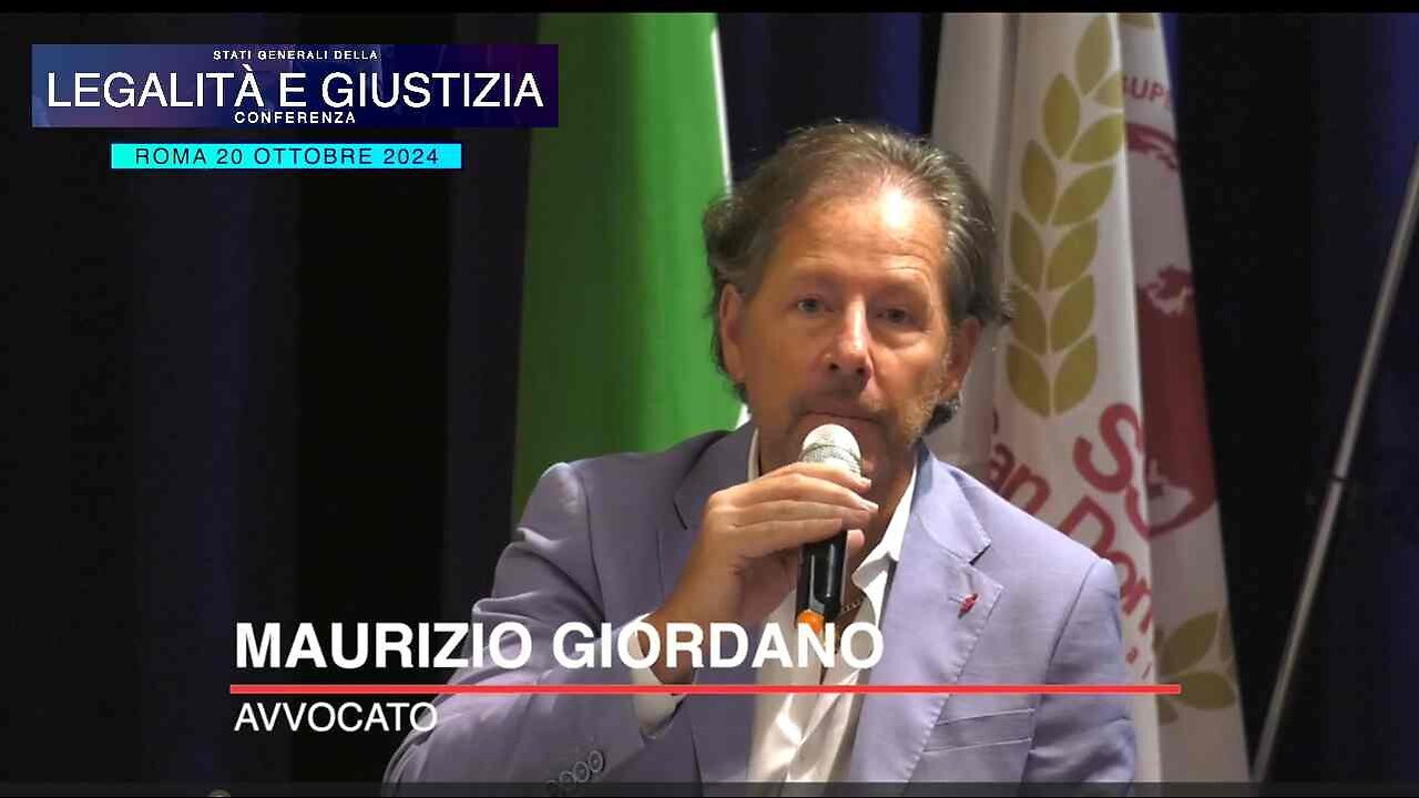 Conferenza Legalità e Giustizia, intervento dell’avv. Maurizio Giordano