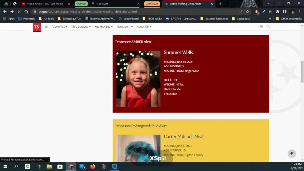Summer Wells AMBER Alert???