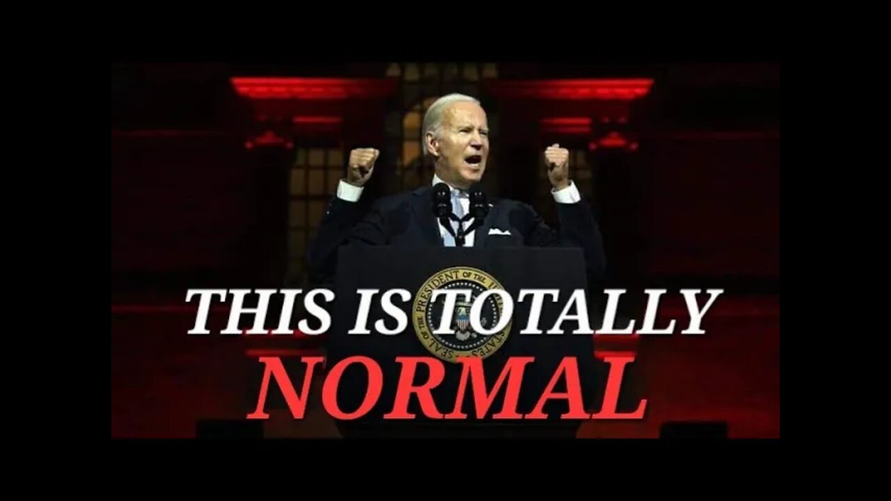 Biden's "Soul of the Nation" Speech - Setting the Stage for a Massive Psyop
