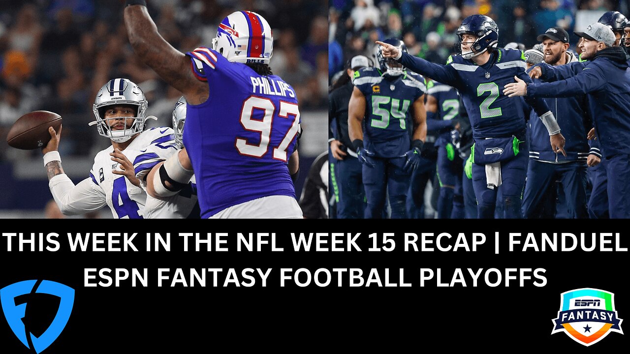 THIS WEEK IN THE NFL WEEK 15 RECAP | FANDUEL | ESPN FANTASY FOOTBALL PLAYOFFS