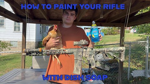 How to paint a rifle with dish soap