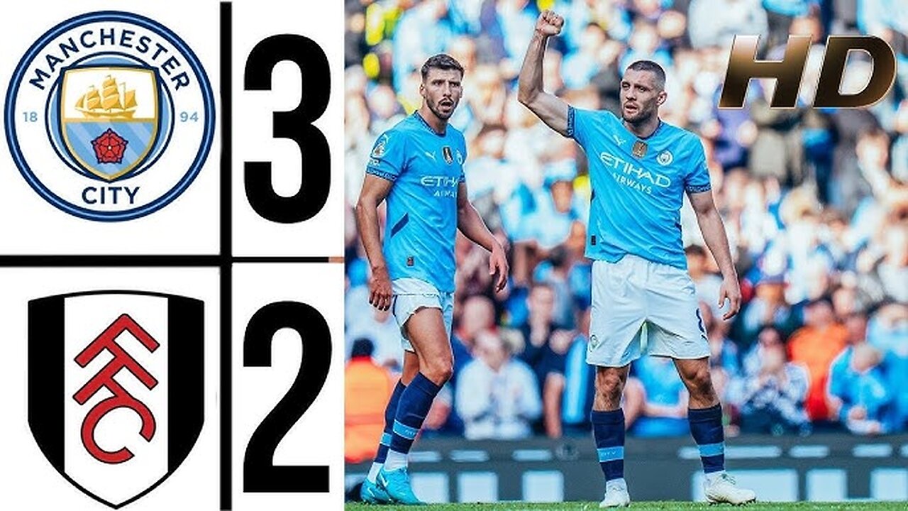 HIGHLIGHTS Man City 3 - 2 Fulham | Kovacic at the double as City edge past Fulham | Premier League