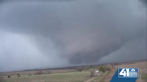 WATCH: Tornado touches down north of Salina, KS