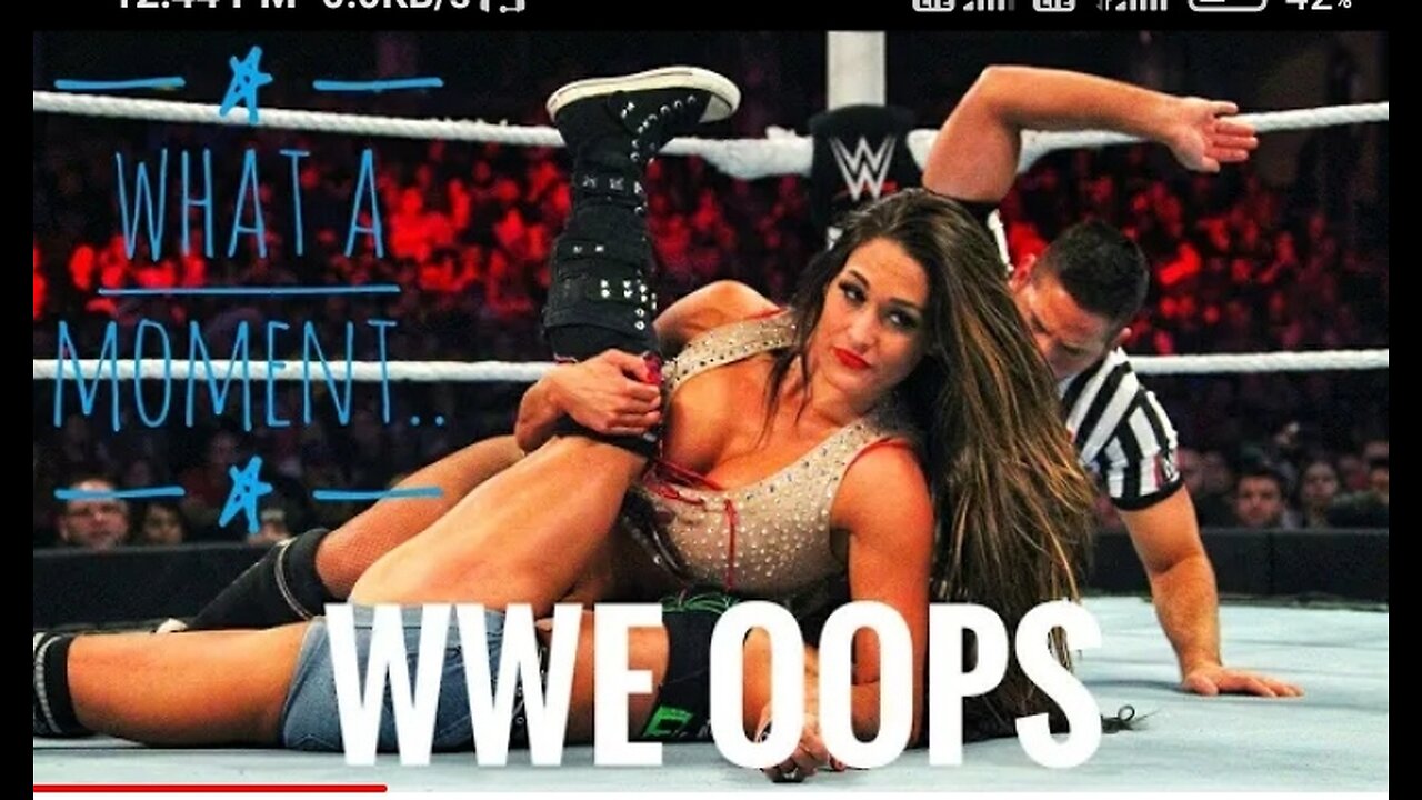 WWE oops moment | WWE funny video | wwe girls #WWE #smackdown #funny