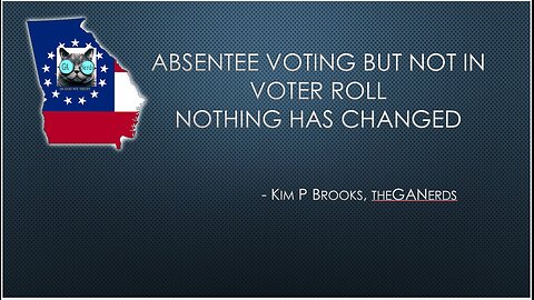Absentee voting but Reg ID NOT on any Voter Roll - 2024 Cheat is ON!