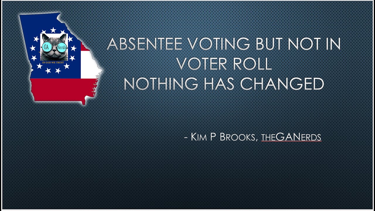 Absentee voting but Reg ID NOT on any Voter Roll - 2024 Cheat is ON!