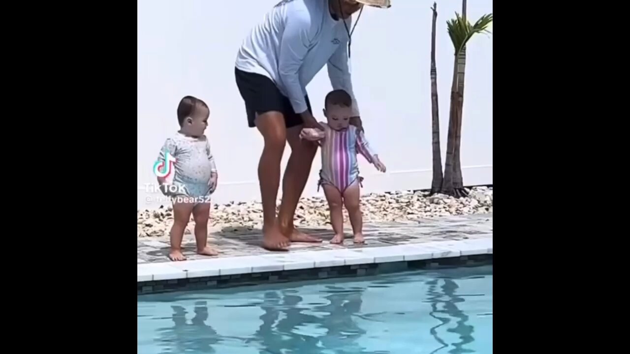 IS THIS CHILD ABUSE OR JUST AN UNCONVENTIONAL WAY OF TEACHING BABIES HOW TO SWIM