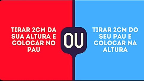 QUEM JULGAR MINHAS PREFERÊNCIAS VAI SER PRESO | o que você prefere?