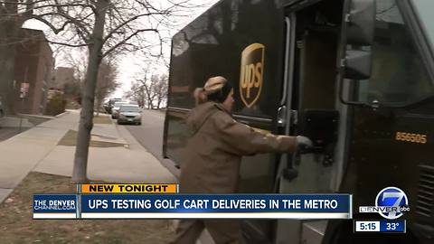 Golf carts over brown trucks? UPS turning to golf carts for holiday deliveries in Golden