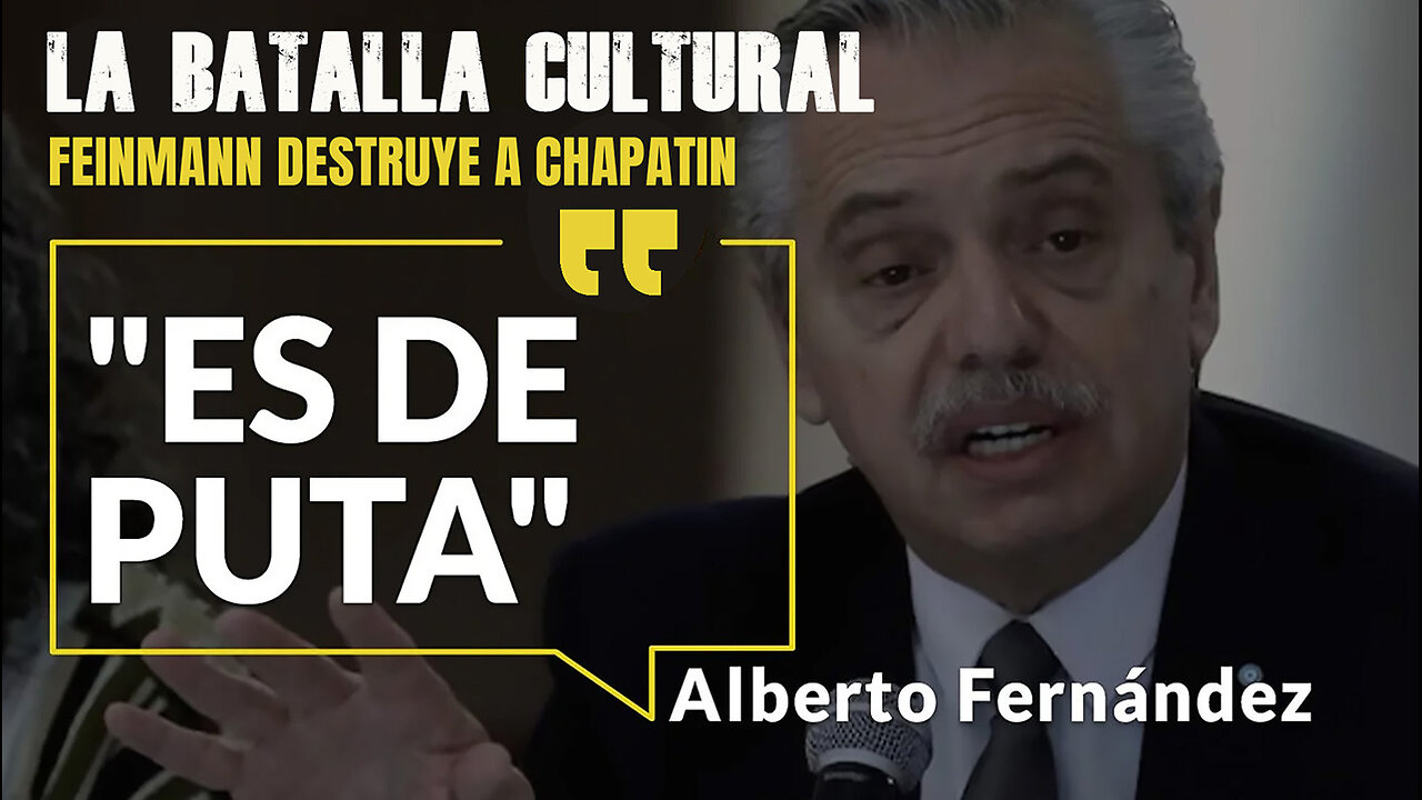 Feinmann destruye a Alberto chapatin Fernández, crece el escándalo del gatero de la rosada