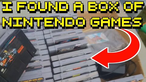 I Found a Box FULL of Super Nintendo Games at a Yard Sale! - ABrandonToThePast