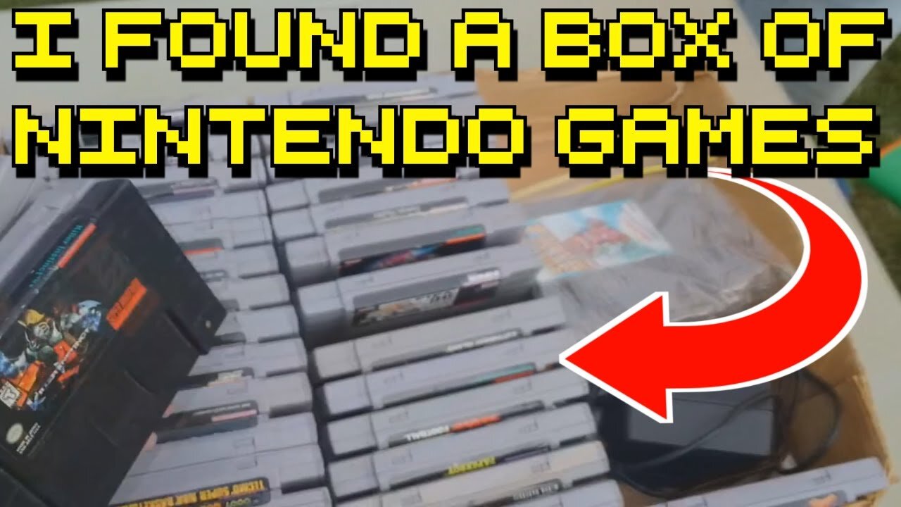 I Found a Box FULL of Super Nintendo Games at a Yard Sale! - ABrandonToThePast
