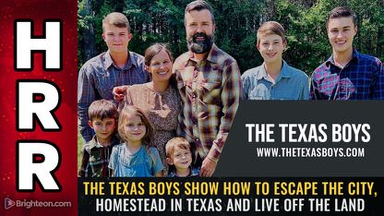 The Texas Boys Show How to ESCAPE the City, HOMESTEAD in Texas & Live off the Land