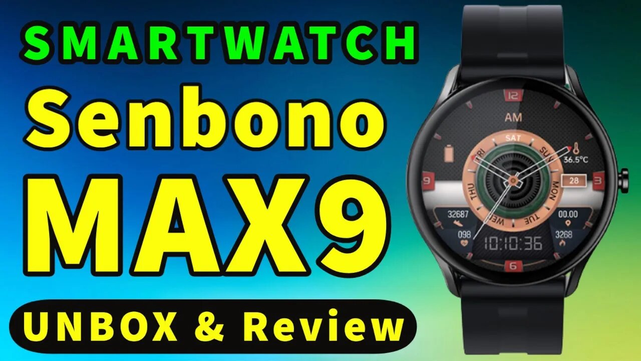 Senbono MAX9 unbox review smartwatch a prova d'água IP68 pk WS3 PRO