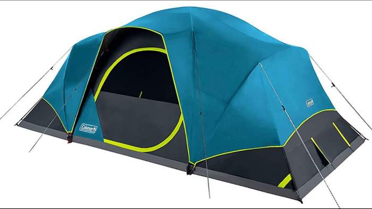 Coleman Skydome Camping Tent with Dark Room Technology 10 Person