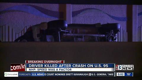 Fatal crash near U.S. 95/Tropicana Avenue