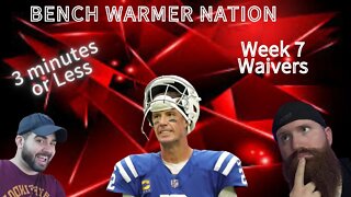 Week 7 Waiver Wire