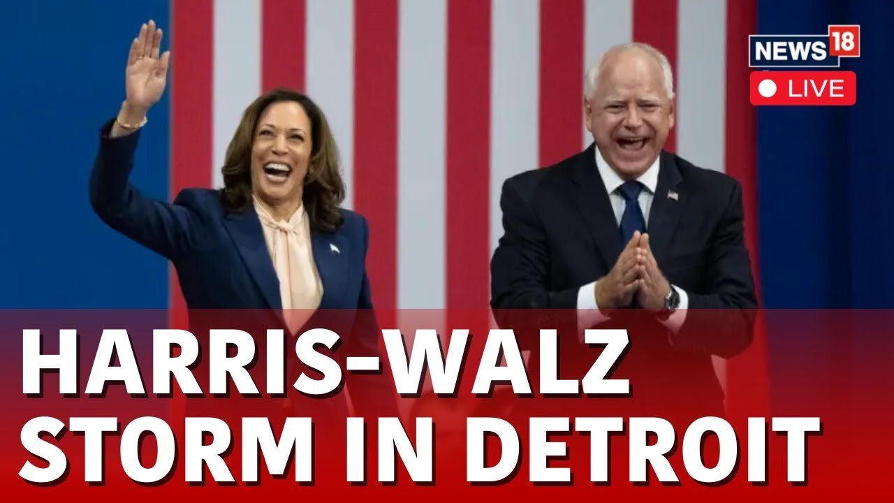 LIVE: Kamala Harris-Tim Walz Joint Rally In Detroit