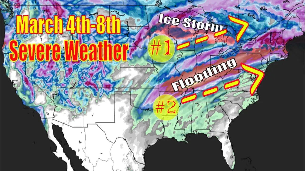 Potential Ice Storm, Damaging Winds & Flooding Coming! - The WeatherMan Plus Weather Channel