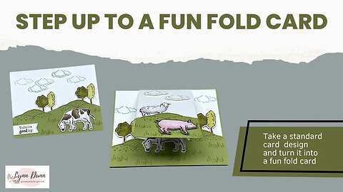 How to Make a Fun Fold Card by Stepping Up a Standard Card Design