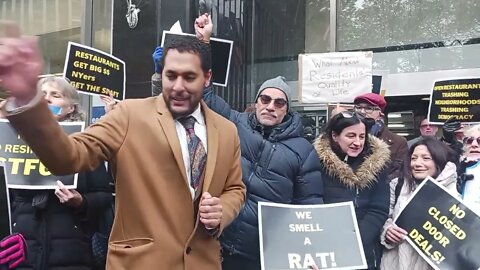 @ChrisMarteNYC speaks at The I smell a Rat Rally at City Council 250 Broadway 11/15/22 hosted by