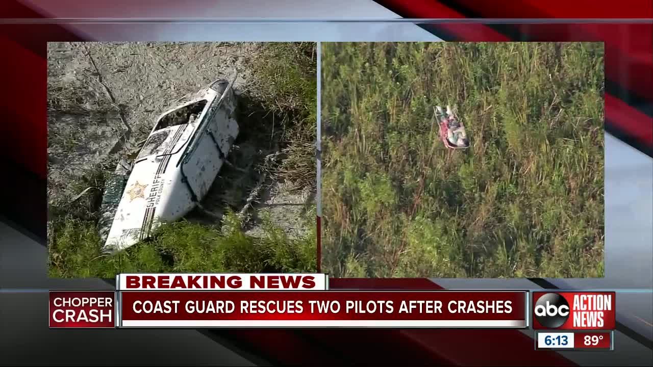 USCG rescues 2 pilots after crash in Polk County