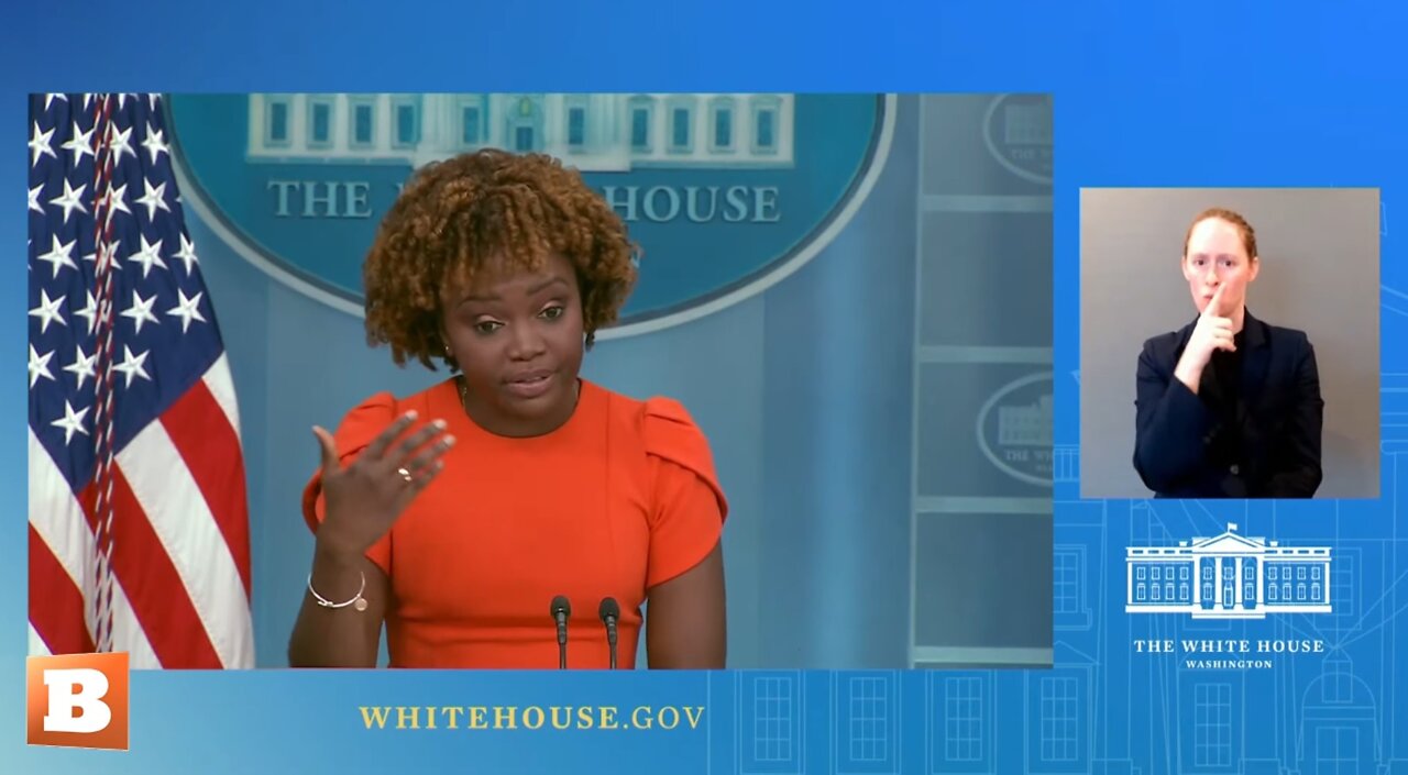 WH Press Secretary Karine Jean-Pierre speaking with reporters...