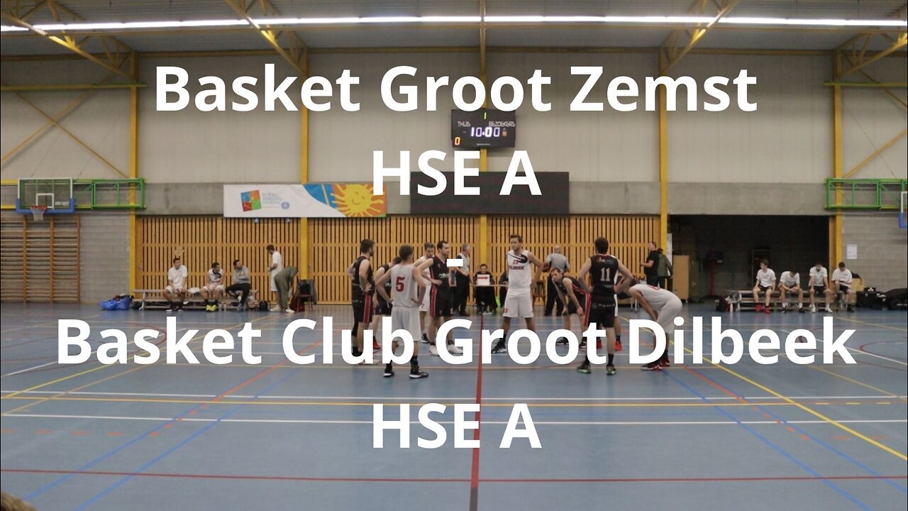 Basket Groot Zemst HSE A - Basket Club Groot Dilbeek HSE A - 4 november 23