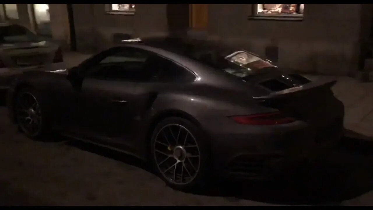 [4k 60p] BOSS wintercar Porsche 911 Turbo S Mk II in Stockholm Sweden. NO POSEUR = TOTAL WIN