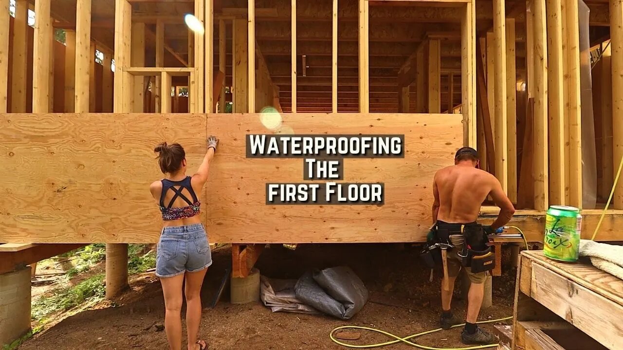 Sheathing The First Floor | Building An Off Grid Home In The Mountains