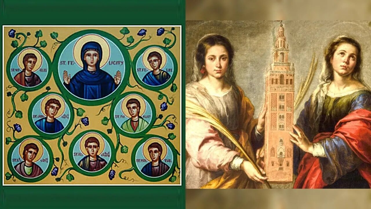 Z kalendarza liturgicznego: 10 lipca - Siedmiu Braci Męczenników oraz śś. Rufiny i Sekundy