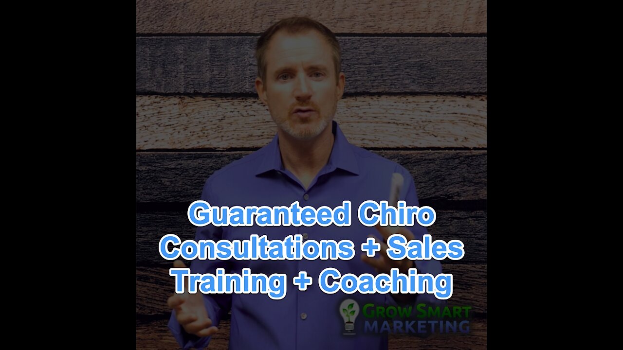 Guaranteed Chiro Consultations + Sales Training + Coaching