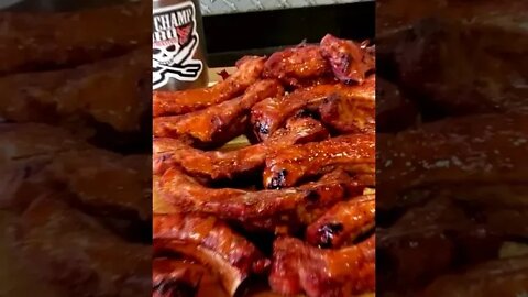 Buffalo Baby Back Ribs... PERFECT Gameday Grub #shorts #partyfood