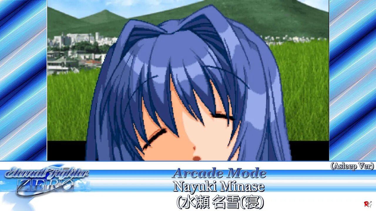 Eternal Fighter Zero: Arcade Mode - Nayuki Minase (水瀬 名雪(寝) - Asleep Ver
