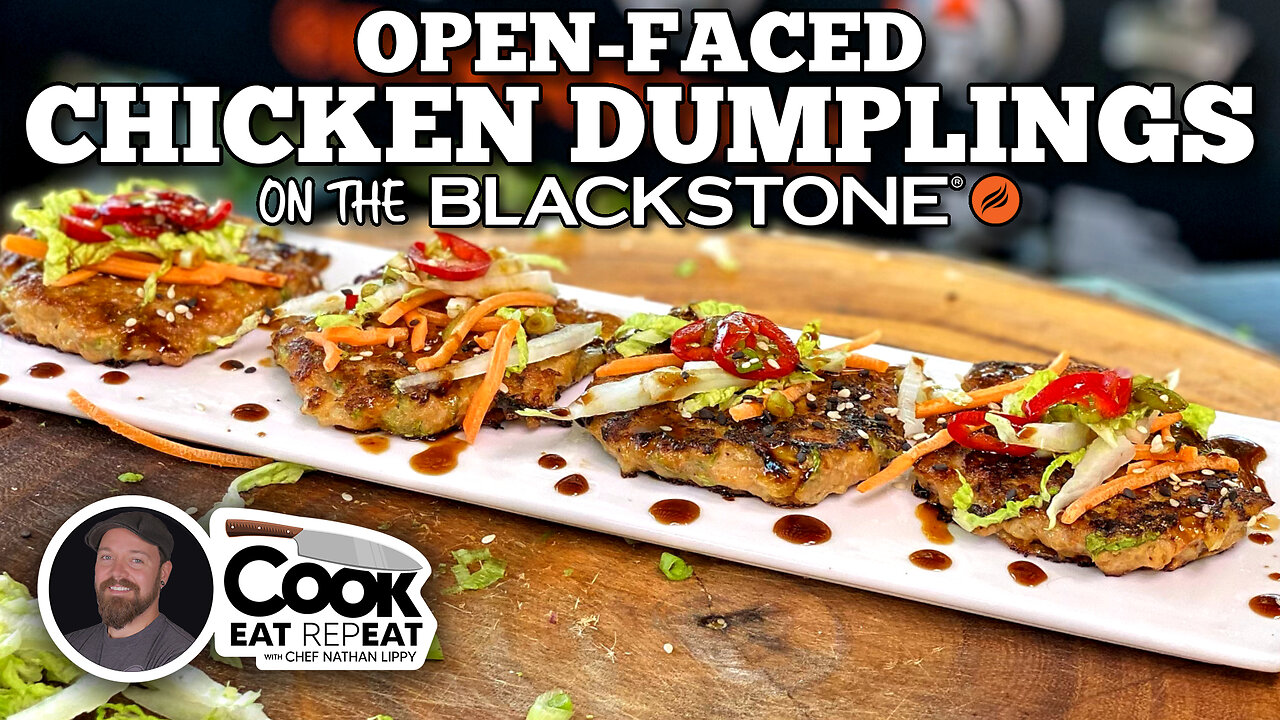 Open-Faced Chicken Dumplings | Blackstone Griddles