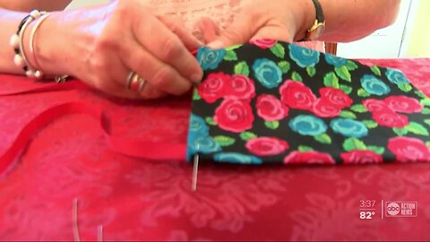 Tampa woman making masks in her own kitchen to help during coronavirus pandemic