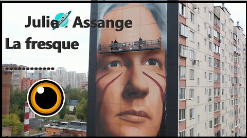 Julian Assange ,la fresque géante