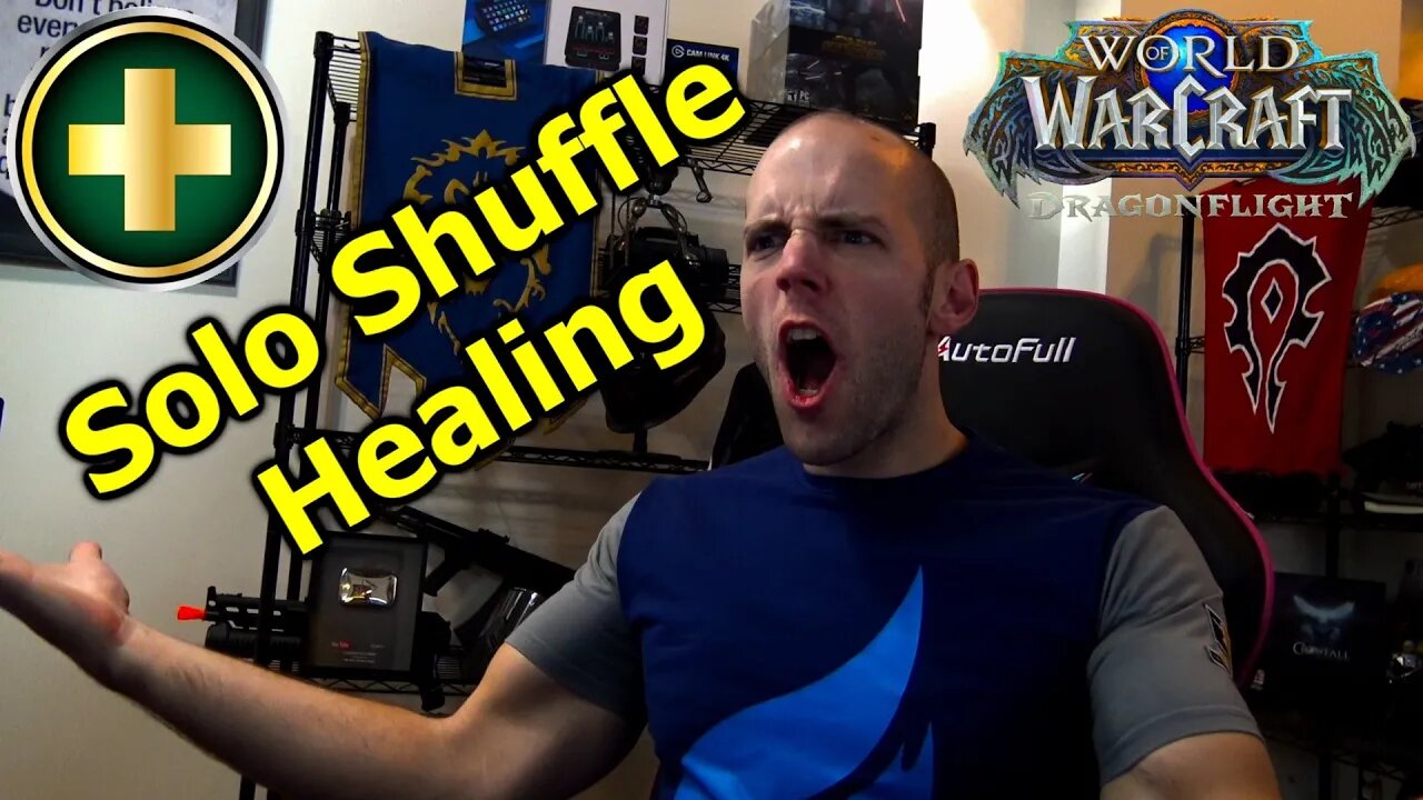 Man Loses His Mind Healing Solo Shuffle 3v3 Arena - World of Warcraft Dragonflight Holy Priest PvP