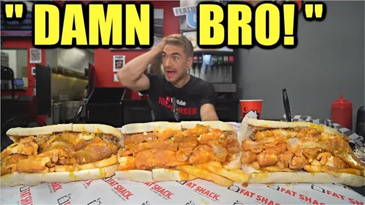 UNDEFEATED "FAT BOY" SANDWICH CHALLENGE | Legendary Fat Shack Sandwich Challenge