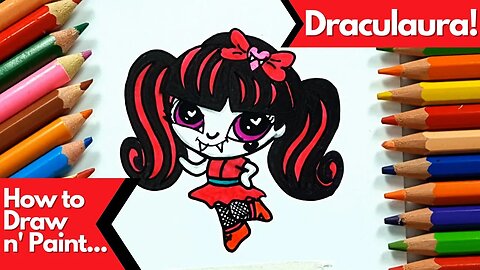 How to draw and paint Draculaura: how to draw your favorite character with ease