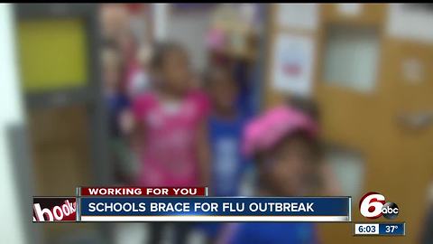 School districts are taking preventative measures to stop any potential flu outbreak