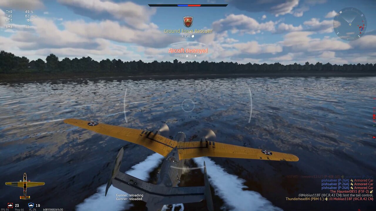 War Thunder - PBM-1 Mariner hilarious sea plane antics