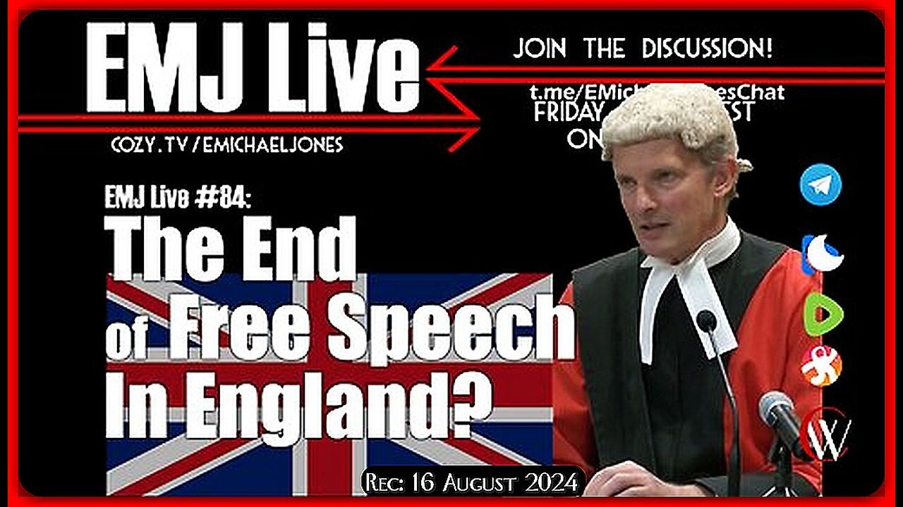 EMJ Live #84: The End of Free Speech in England? | Dr. E. Michael Jones