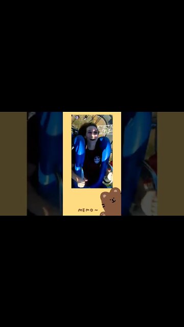 slingshot ride girl falls out / slingshot rider girl part 5 #shorts